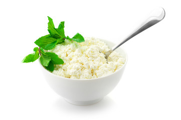 Cottage cheese with garnish