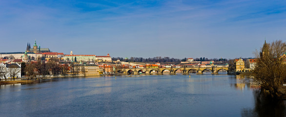 Fototapeta na wymiar Most Karola Panorama