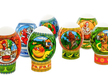 Decorated easter eggs