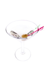 Martini with olive Coy.
