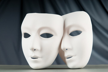 Masks with theatre concept