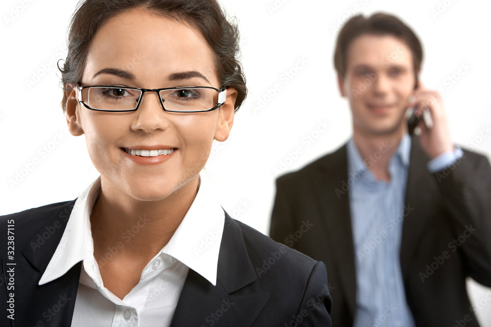 Canvas Prints smiling businesswoman