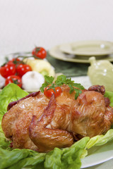 delicious food with chicken