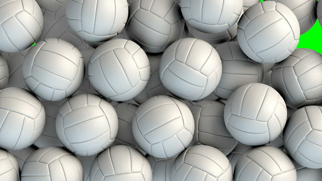 Volley balls transition effect