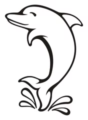 Fototapete Delfine Delphin-Symbol