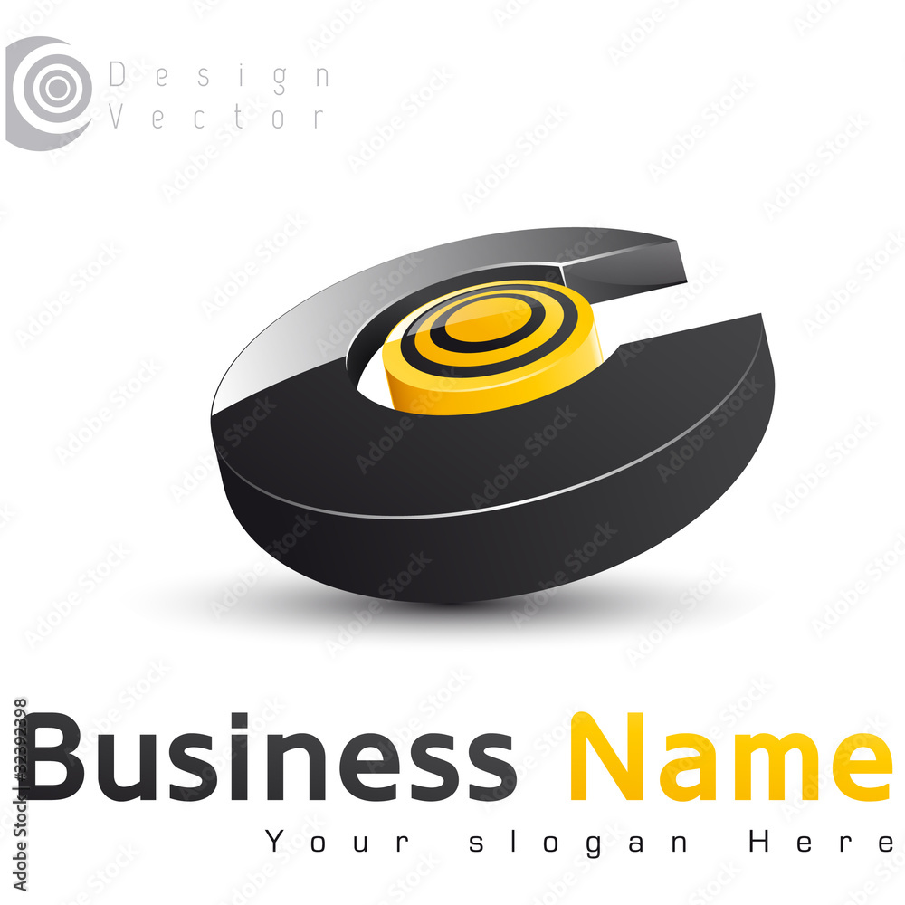 Wall mural logo business 3d