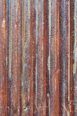 Rusty zinc metal plate background