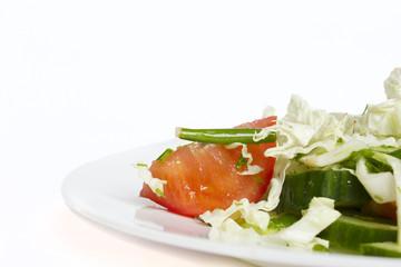 plate with salad