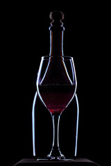 Bottle of sparkling wine