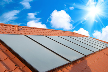Solar system on the roof