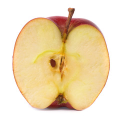 Half of red apple