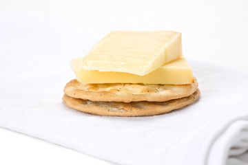 Fototapeta na wymiar Cheese and Crackers