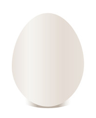 White egg. Vector Illustration