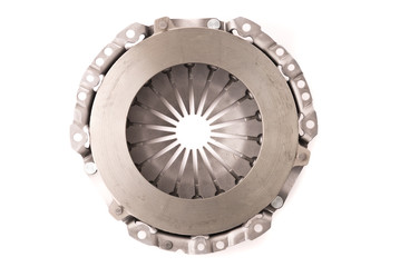 Car engine clutch. Isolated on white background.