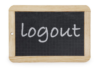 Obraz premium logout