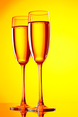 Pair of champagne flutes