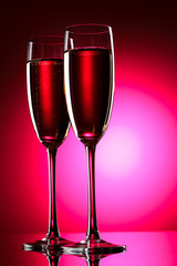 Pair of champagne flutes