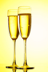 Pair of champagne flutes