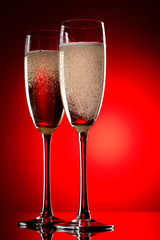 Pair of champagne flutes