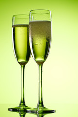 Pair of champagne flutes