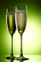 Pair of champagne flutes