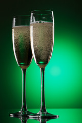 Pair of champagne flutes