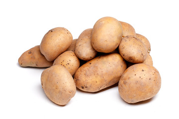 isolated potatoes