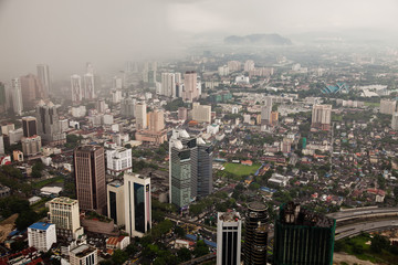 Kuala Lumpur birds eye view