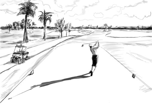 golf illustration