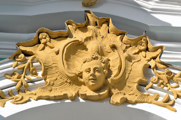Bas-relief. Architectural detail of Winter Palace.