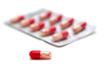 Package of red pills