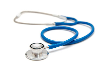 Blue stethoscope