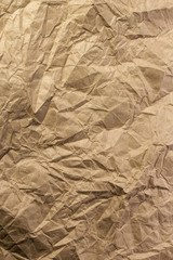 Wrinkled Brown Paper