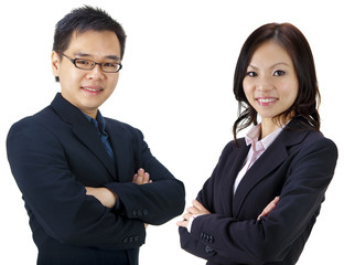 Asian business team