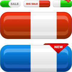 Various sale design elements for web.