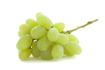 Green grape isolated on white
