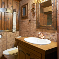 Bathroom interior of guest house - 32421982
