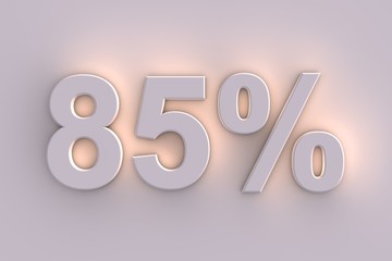 85 %