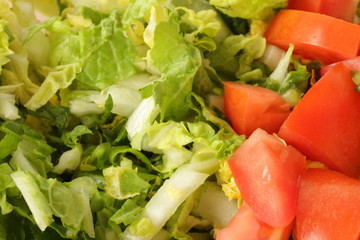 lettuce and cabbage