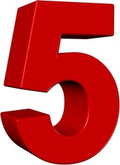 3D ZAHL 5