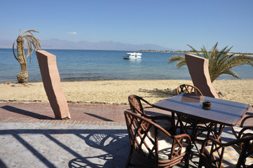 Typical Sinai view from sea resort hotel.