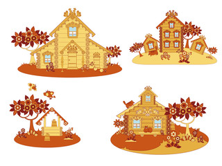 Wooden country houses