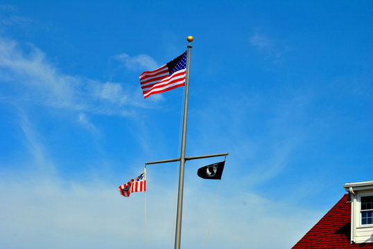 Flags in the Blue Sky