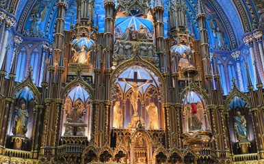 The Notre-Dame Basilica in Montreal