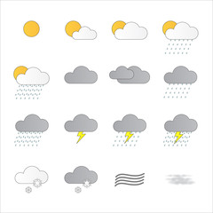 meteorologia fundo branco