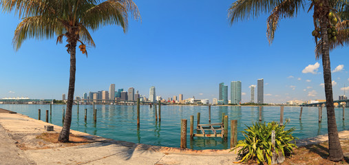 Downtown Miami Skyline Panorama