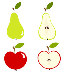 Pear and apple