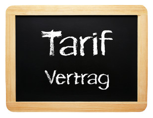 Tarif Vertrag oder Tarifvertrag