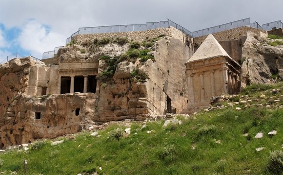 Ancient tombs of Zechariah and Benei Hezir in Jerusalem