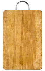 Empty wooden hardboard isolated with clipping path included